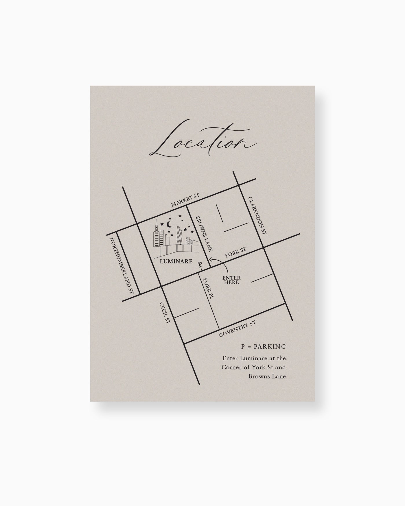 Amour Map Card mockup