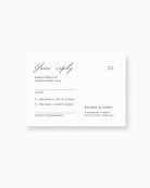 Amour RSVP Card mockup