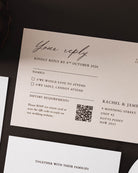 Amour RSVP Card styled photograph