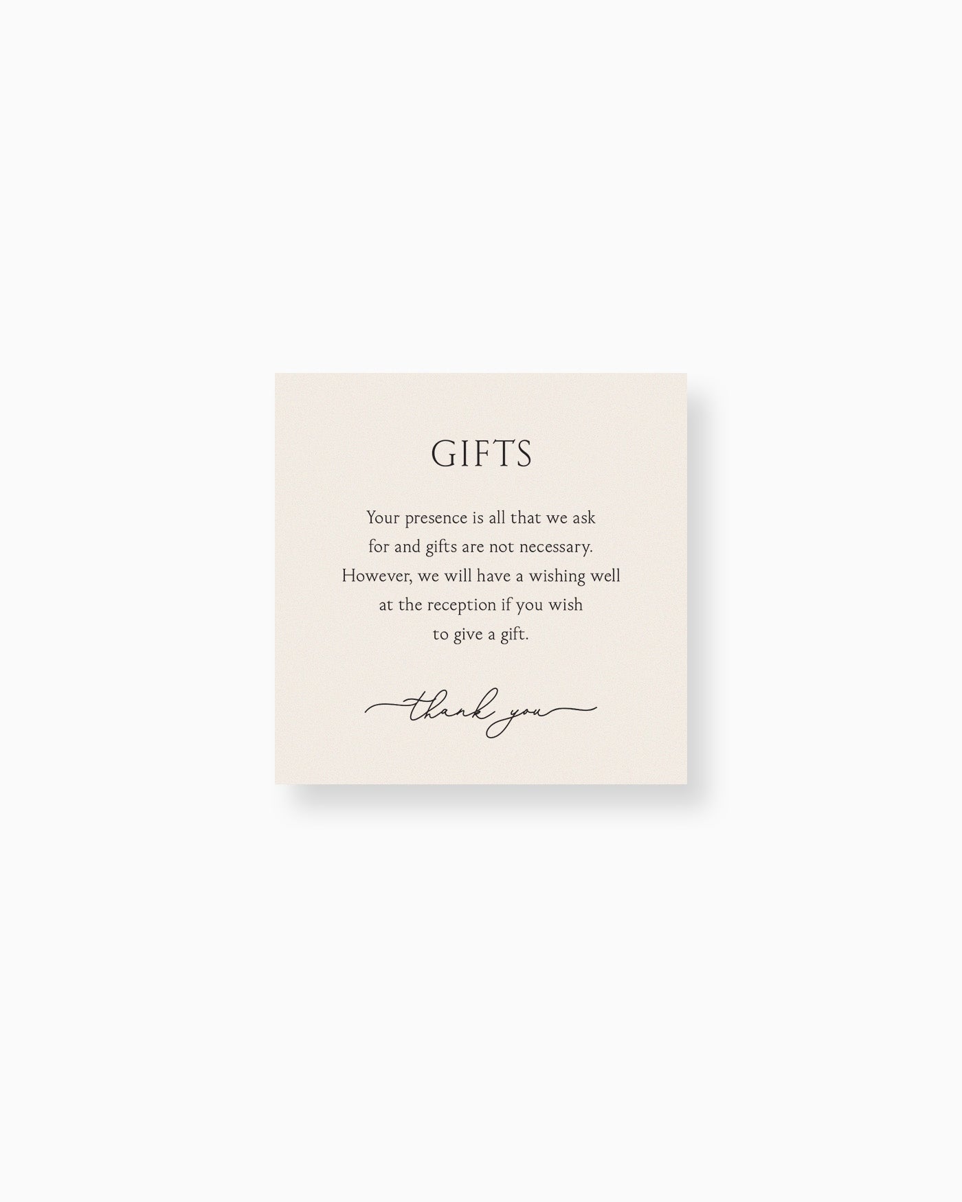 Balmoral Note on Gifts mockup