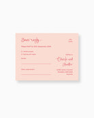 Charlie RSVP Card mockup