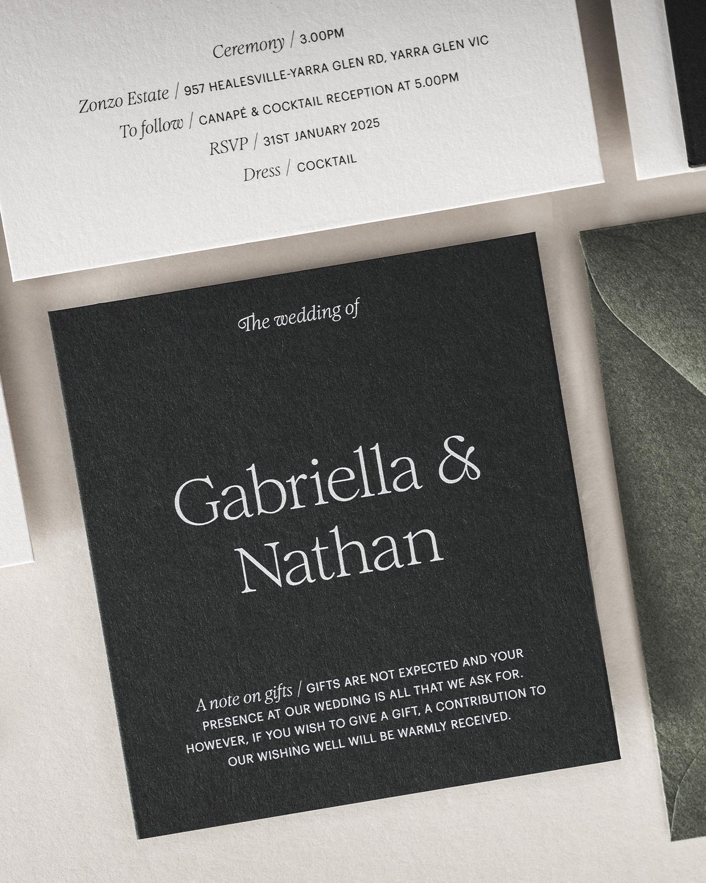 Estate Note on Gifts styled photograph
