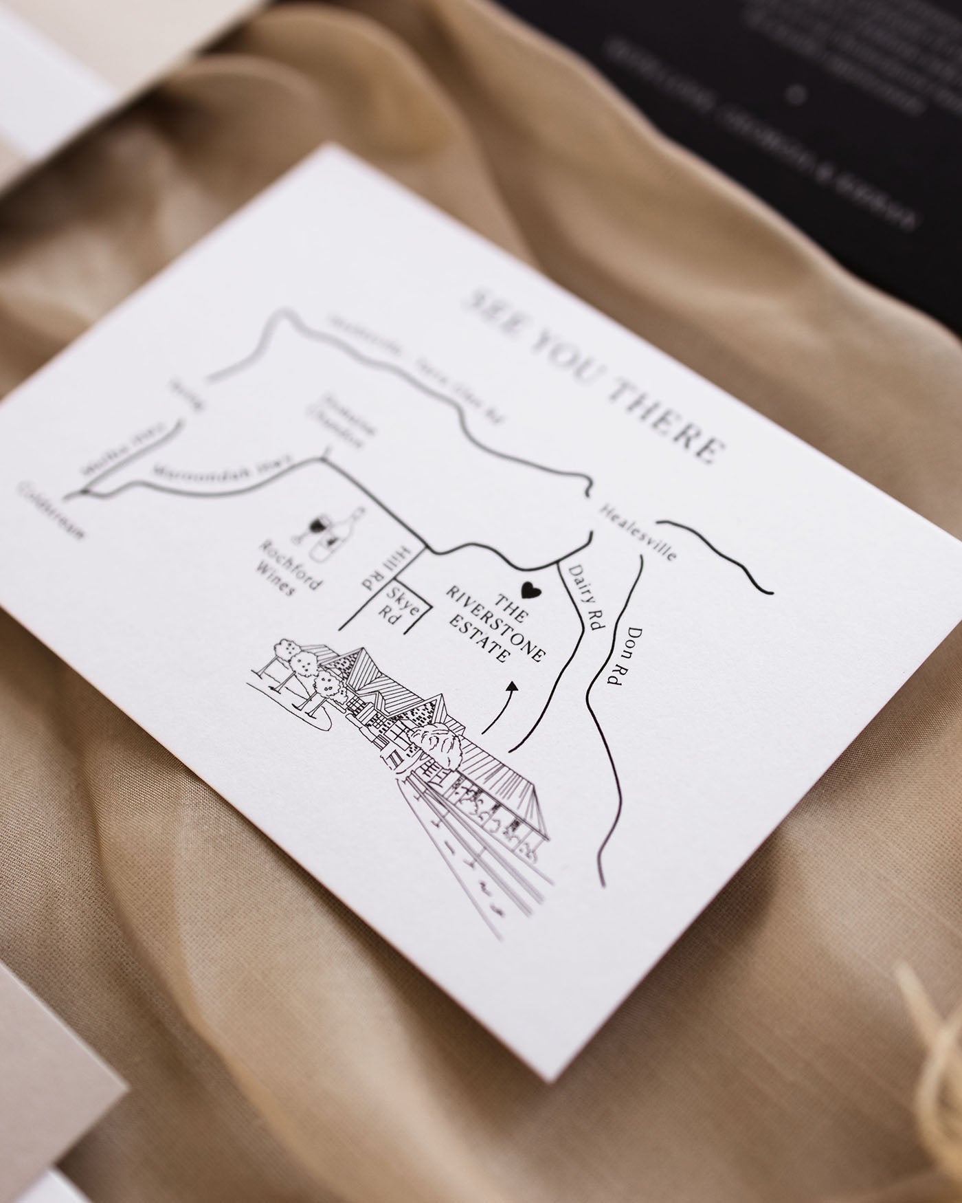 Georgia Map Card styled photograph