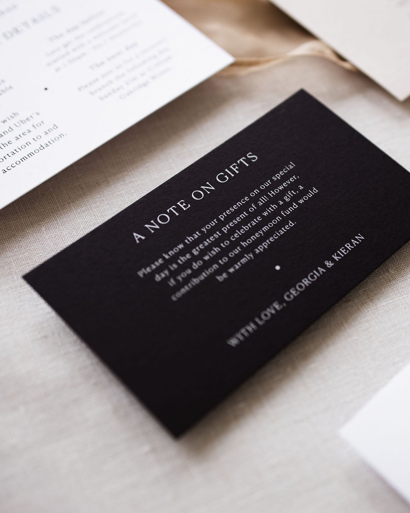 Georgia Note on Gifts styled photograph
