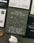 Heritage Map Card styled photograph