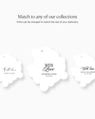 Ink Wash Cupid Favour Tag matching collection mockup