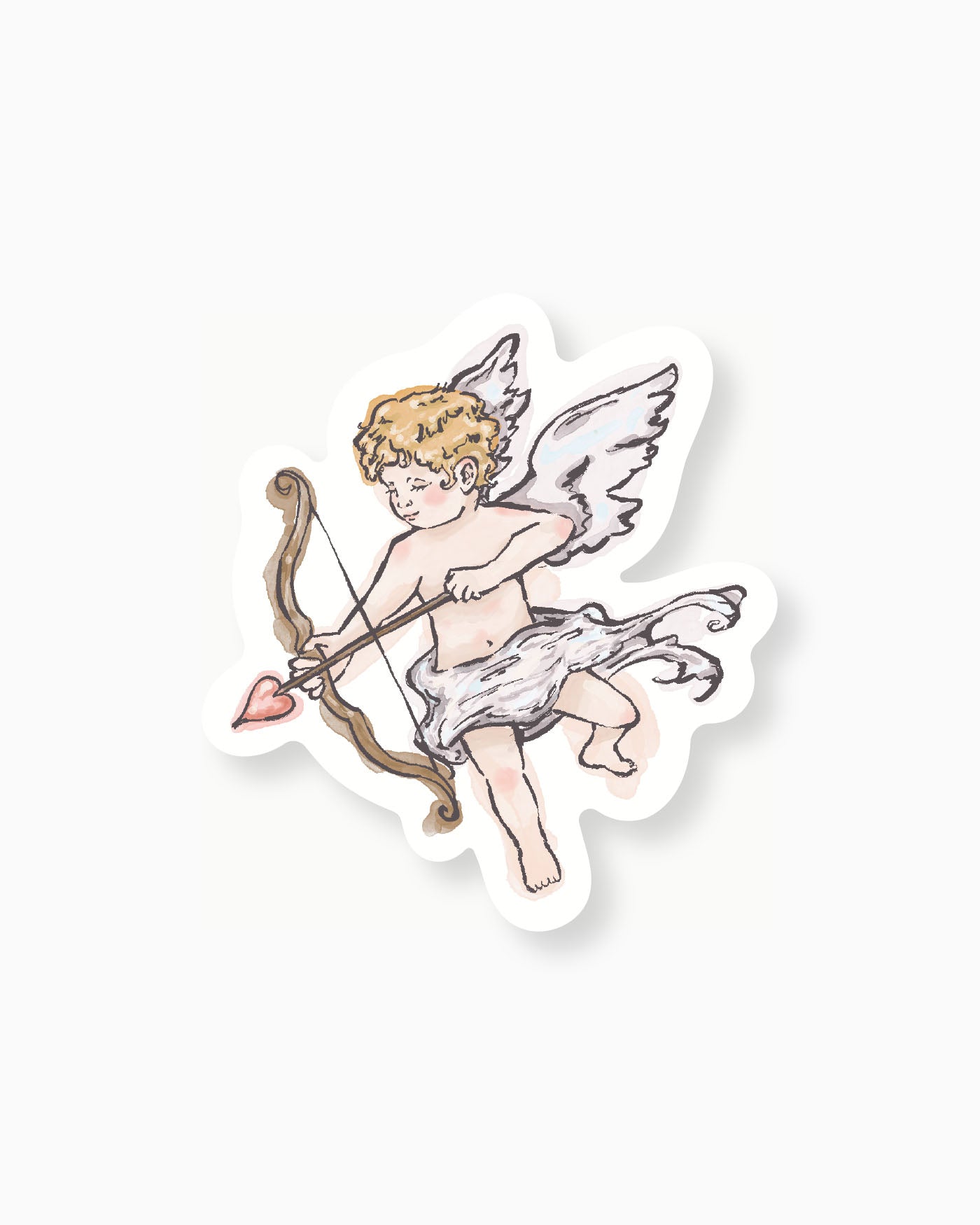 Ink Wash Cupid Insert Card mockup