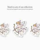 Ink Wash Cupid Place Card matching collection mockup