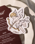 Ink Wash Cupid Place Card second styled photograph