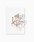 Ink Wash Cupid Save the Date mockup