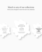 Ink Wash Cupid Save the Date matching collection mockup
