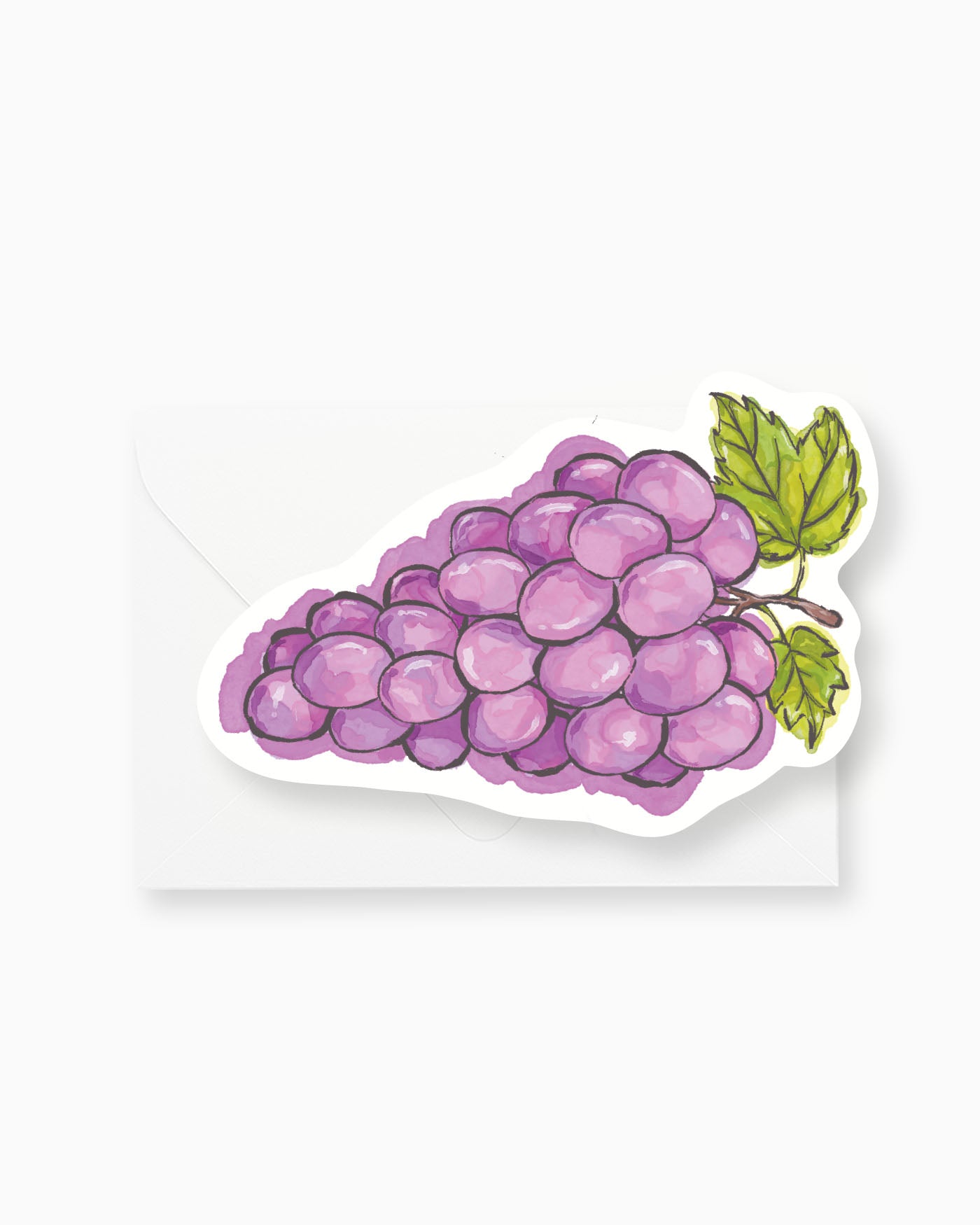 Ink Wash Grapes Save the Date mockup