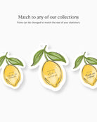 Ink Wash Lemon Favour Tag matching collection mockup