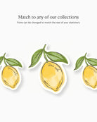 Ink Wash Lemon Insert Card matching collection mockup