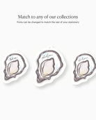 Ink Wash Oyster Favour Tag matching collection mockup