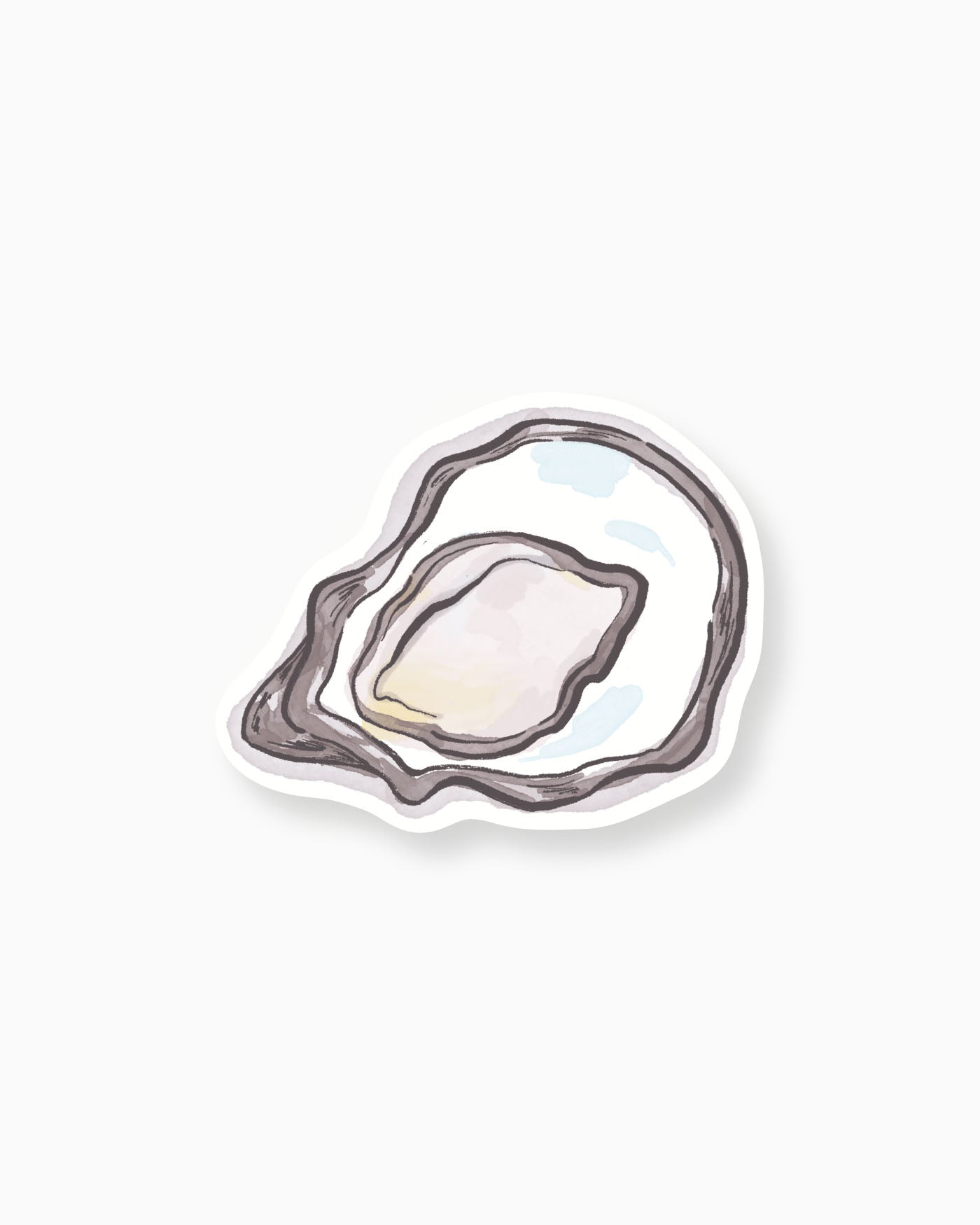 Ink Wash Oyster Insert Card mockup