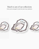 Ink Wash Oyster Place Card matching collection mockup