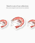 Ink Wash Prawn Insert Card matching collection mockup