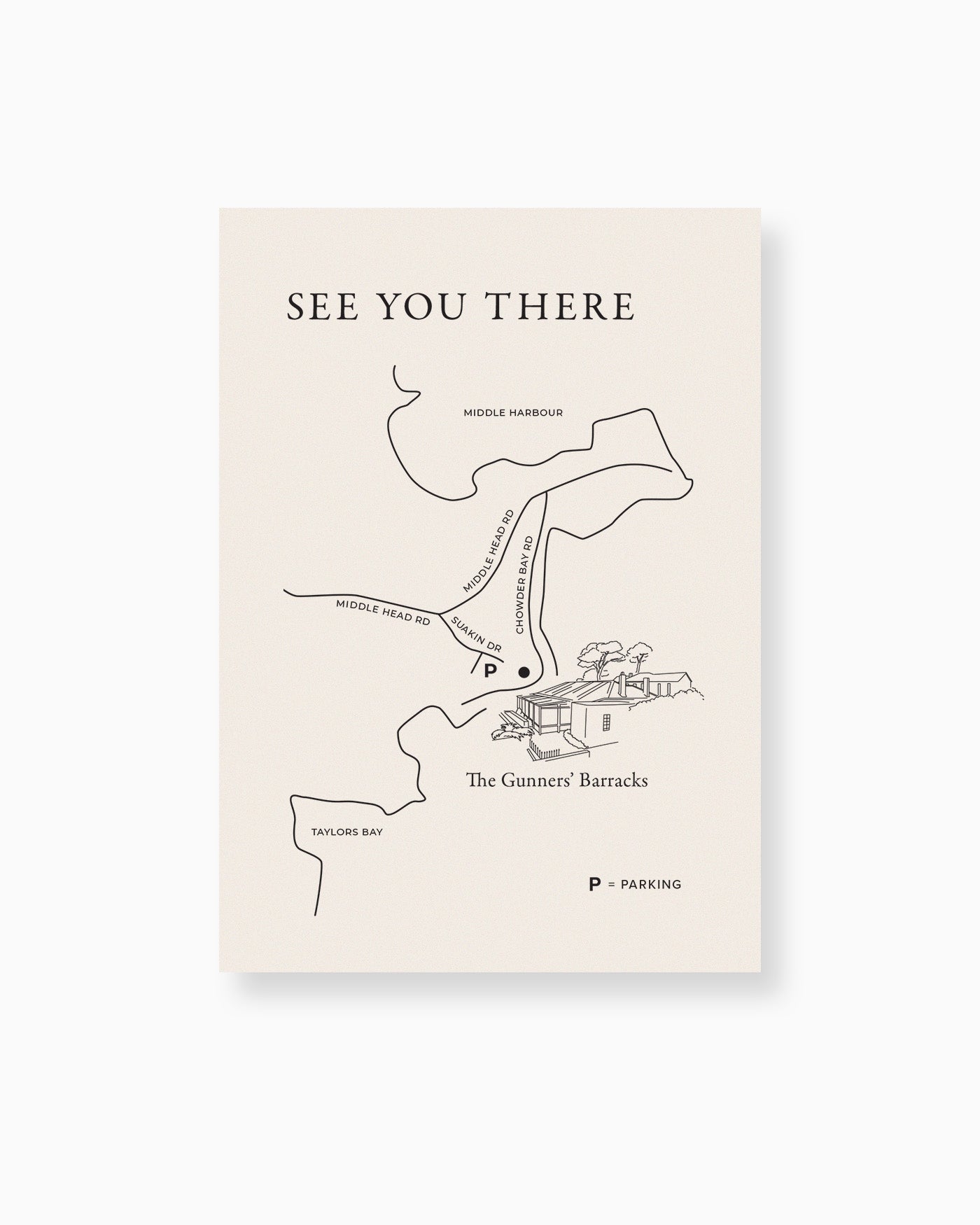 Magnolia Map Card mockup