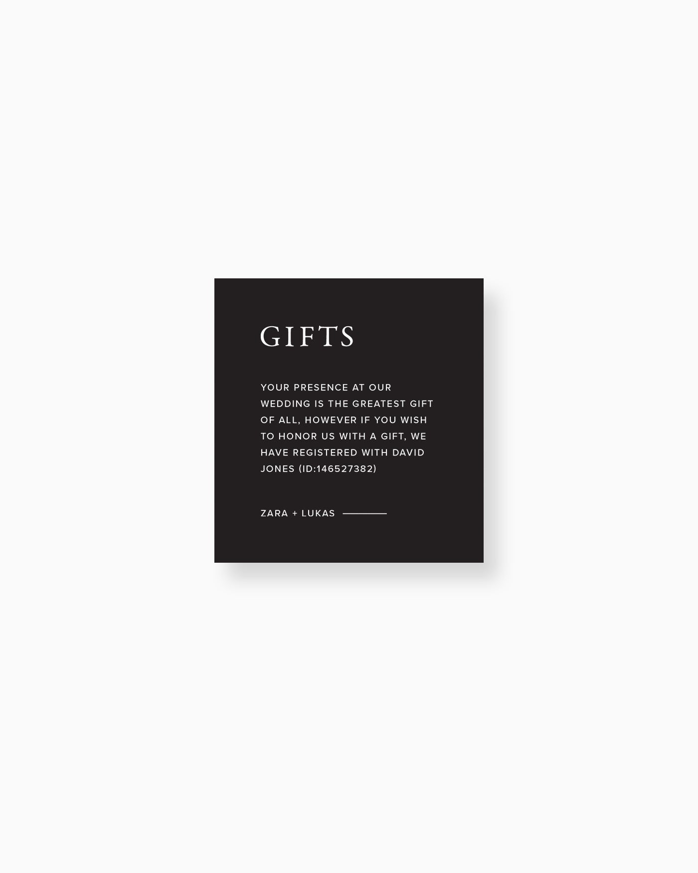 Magnolia Note on Gifts mockup