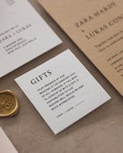 Magnolia Note on Gifts styled photograph