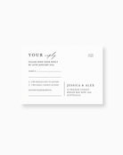 Milan RSVP Card mockup