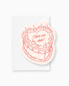 Minimal Cake Save the Date mockup