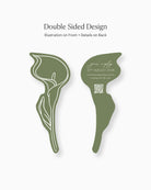 Minimal Calla Lily Insert Card double-sided mockup