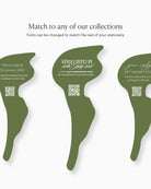 Minimal Calla Lily Insert Card matching collection mockup