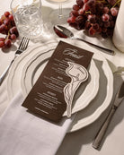 Minimal Calla Lily Place Card second styled photograph