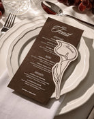 Minimal Calla Lily Place Card styled photograph