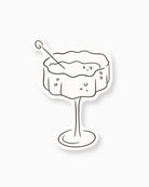 Minimal Champagne Coup Insert Card mockup