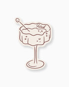 Minimal Champagne Coup Place Card mockup