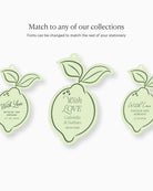 Minimal Lemon Favour Tag matching collection mockup