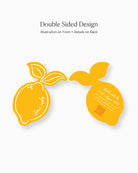 Minimal Lemon Insert Card double-sided mockup