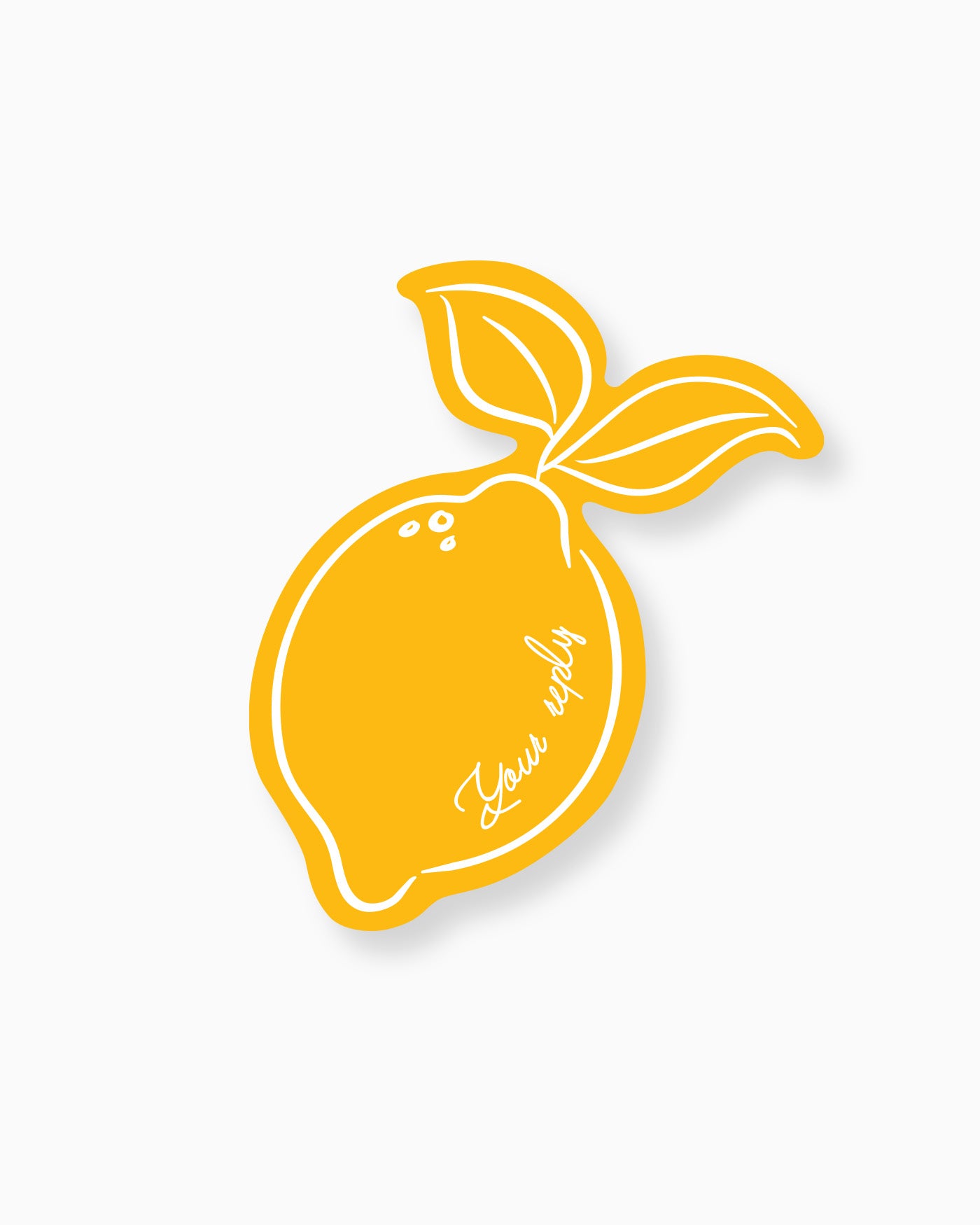 Minimal Lemon Insert Card mockup
