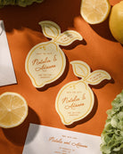 Minimal Lemon Save the Date second styled photograph