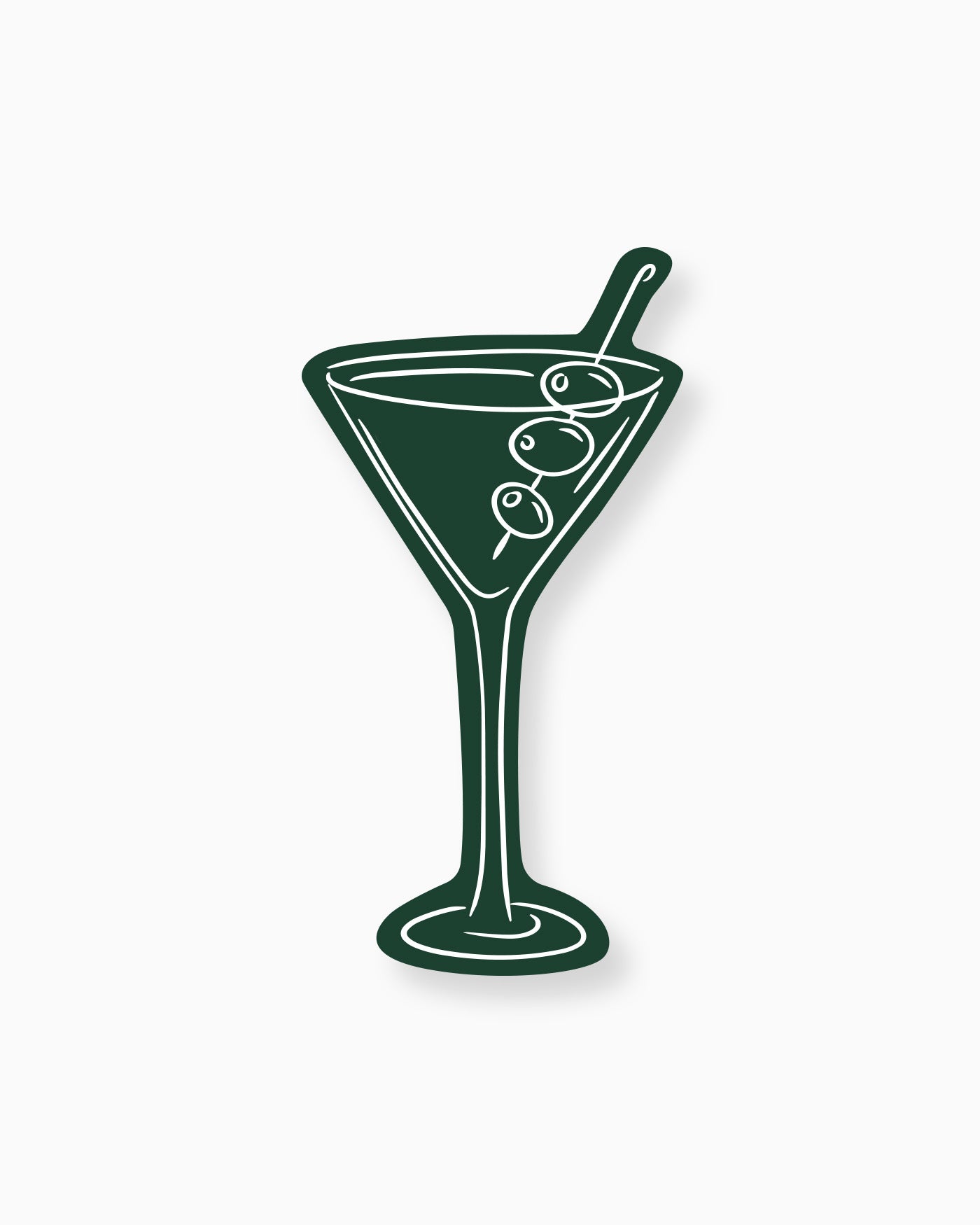 Minimal Martini Insert Card mockup