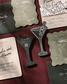 Minimal Martini Insert Card styled photograph