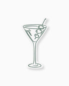 Minimal Martini Place Card mockup