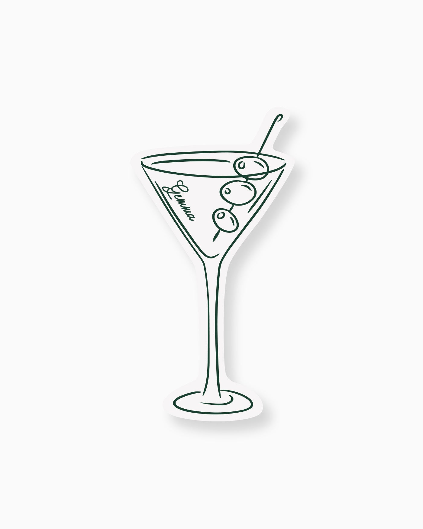 Minimal Martini Place Card mockup