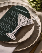 Minimal Martini Place Card second styled photograph