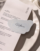 Minimal Oyster Place Card second styled photograph