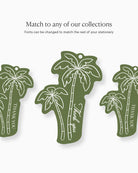 Minimal Palm Trees Favour Tag matching collection mockup