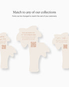 Minimal Palm Trees Insert Card matching collection mockup
