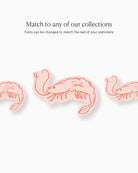 Minimal Prawn Place Card matching collection mockup
