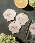 Minimal Shell Favour Tag styled photograph