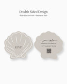 Minimal Shell Insert Card double-sided mockup