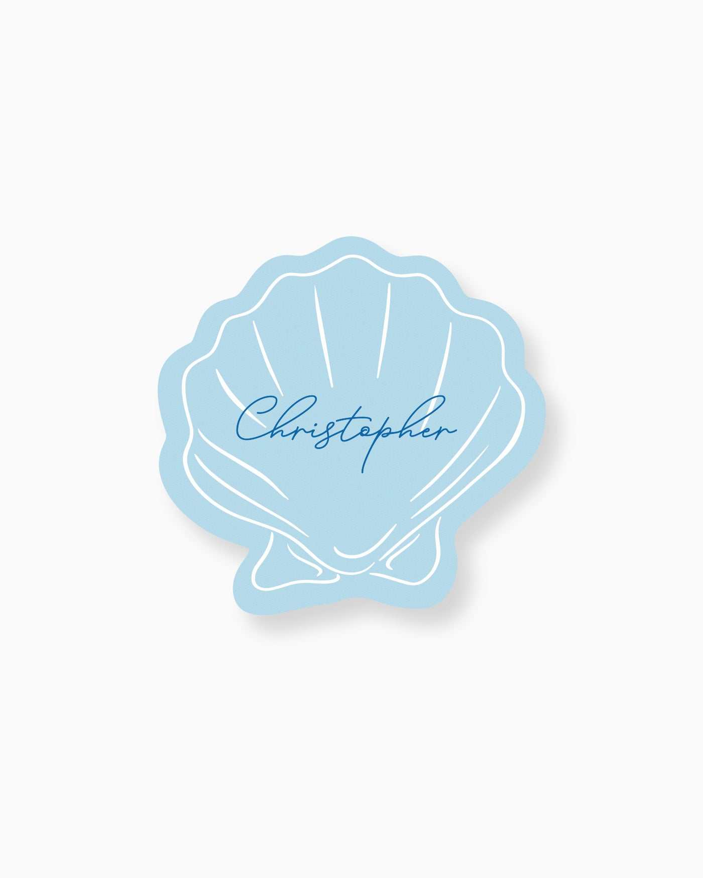 Minimal Shell Place Card mockup