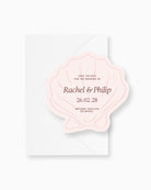 Minimal Shell Save the Date mockup